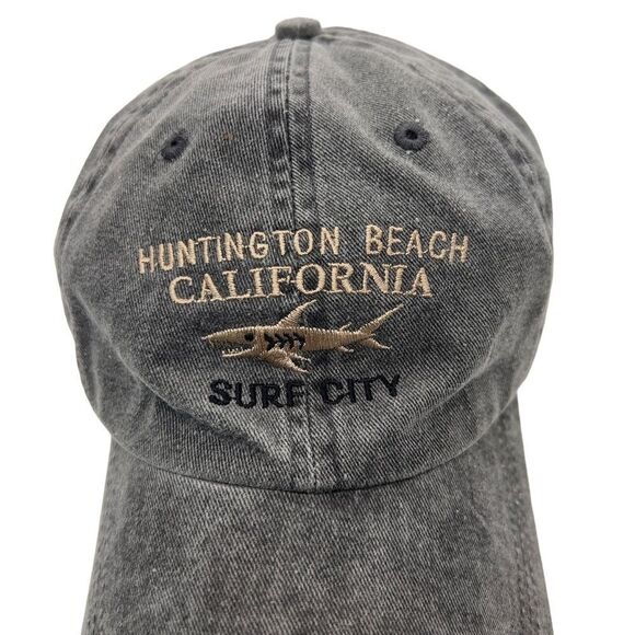Vtg embroidery Huntington Beach California surf city hat , One Size Fits Most - Picture 3 of 11